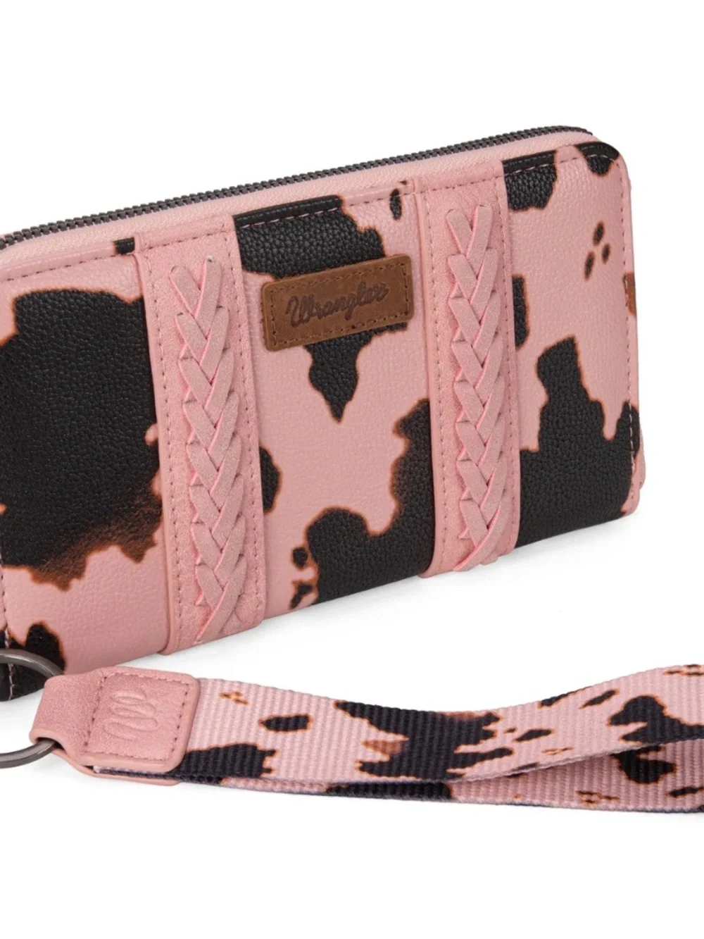 Wrangler Cow Print Wallet - Pink